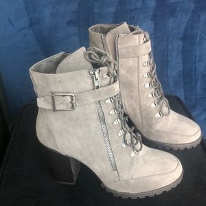 JustFab lace-up bootie